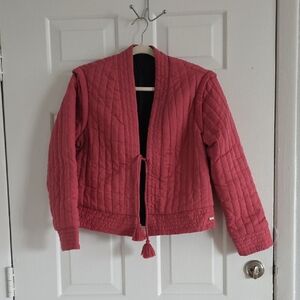 Sm Scotch & Soda Quilted Top in Deep Rose